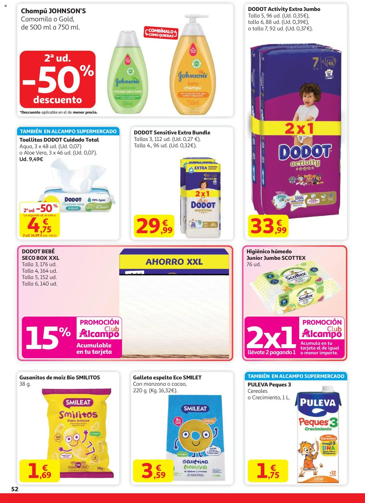 Alcampo - HG Unico │ válido desde el 11.12.2025 | Página: 52 | Productos: Δοχείο φοντί, Champú, Cereales, Manzana