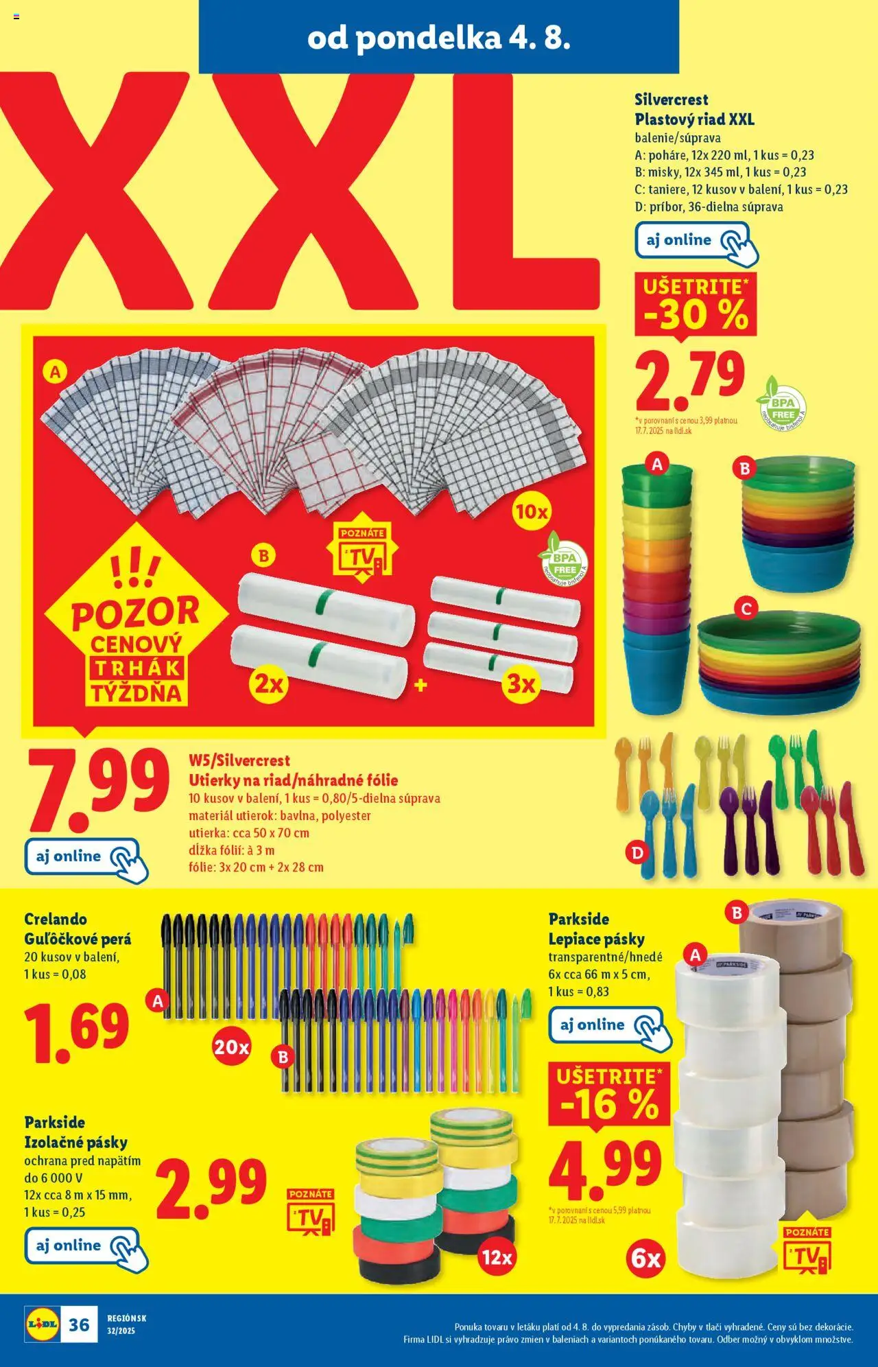 Lidl leták │ platný od 04.08.2025 | Strana: 44 | Produkty: Parkside