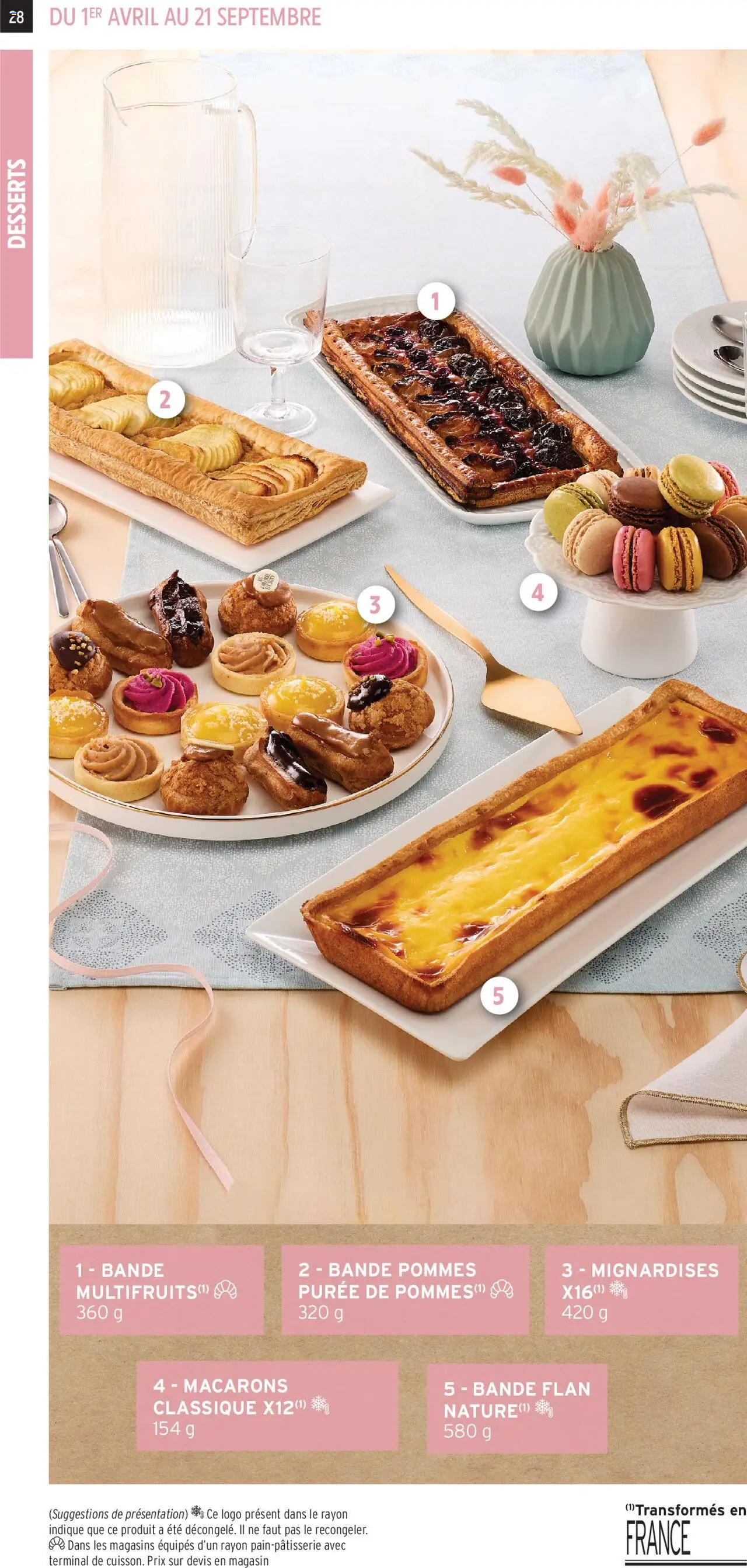  | Page: 28 | Produits: Macarons, Mignardises, Pommes