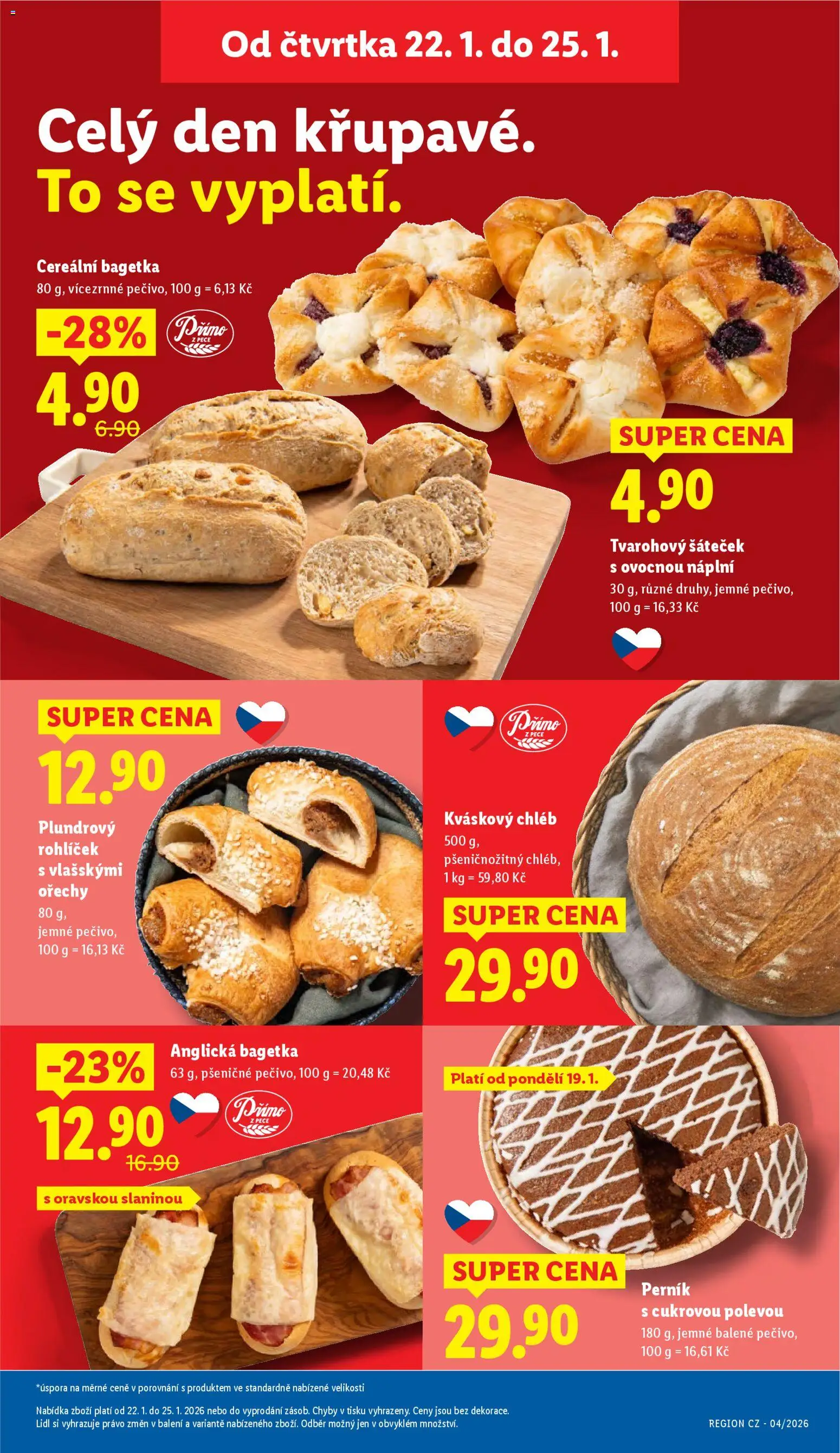 Lidl leták od 22.01.2026 | Strana: 7 | Produkty: Chléb, Kváskový chléb, Perník, Pečivo