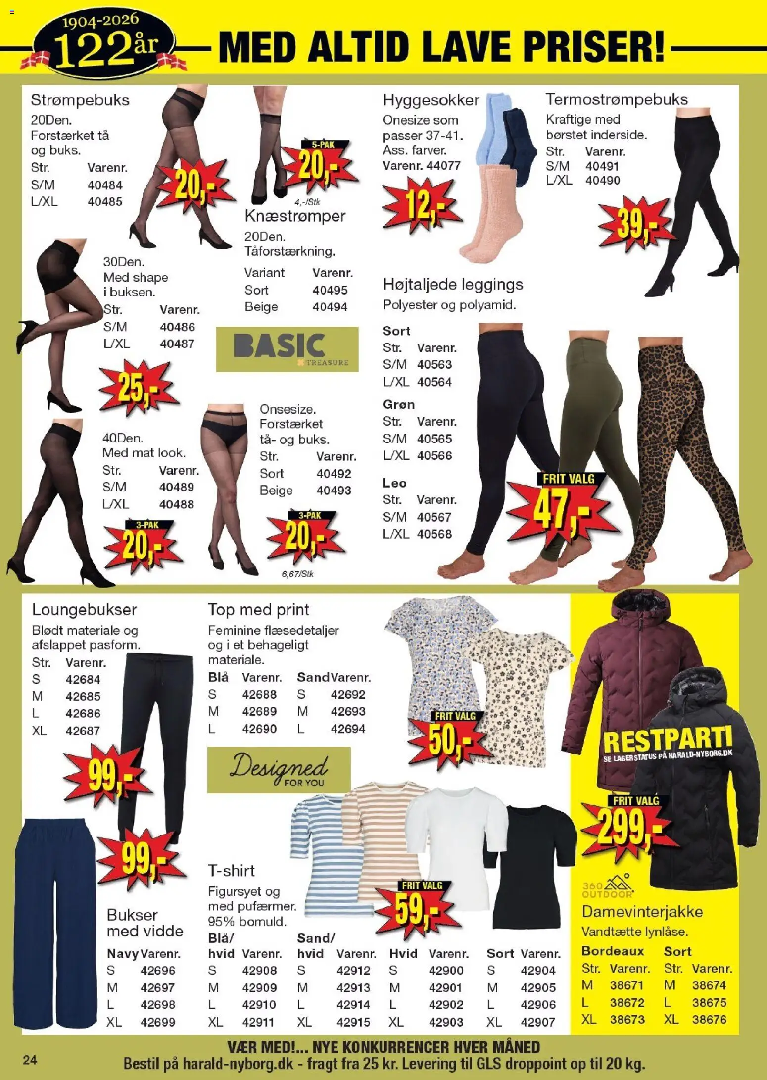 Harald Nyborg tilbudsavis – gyldig fra 08.01.2026 | Side: 26 | Produkter: Bukser, Leggings, Søm