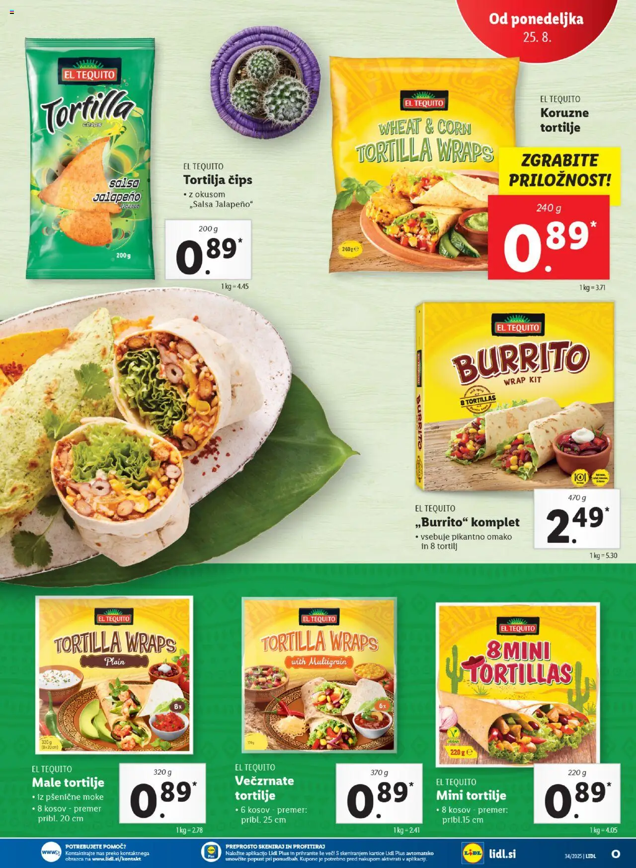 Lidl - Maribor │ velja od 21.08.2025 | Stran: 43 | Izdelki: Tortilje, Cips