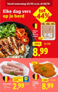 Praagse schnitzel XXL, 1 kg - Voorbeeld van een folder van Lidl, geldig van 22.10.2025 | Pagina: 14