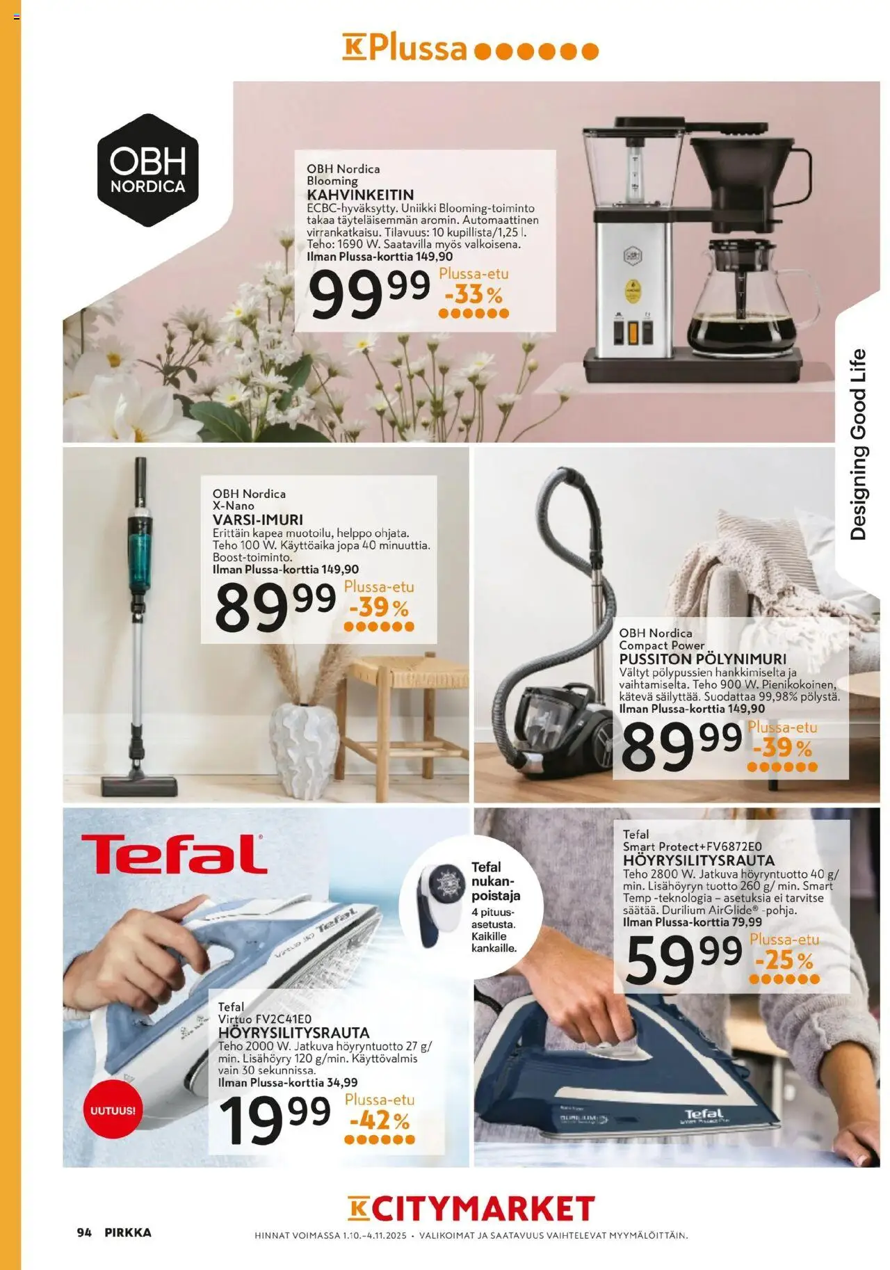 K-Market - Pirkka – voimassa 01.10.2025 alkaen | Sivu: 94 | Tuotteet: Kahvinkeitin