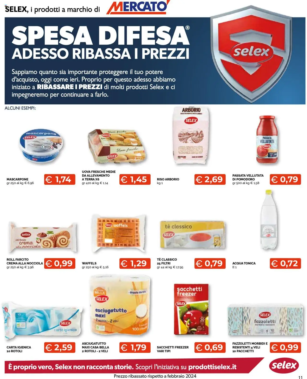 Volantino Mercatò del 13.10.2025 | Pagina: 11 | Prodotti: Crema, Riso, Tè, Fazzoletti