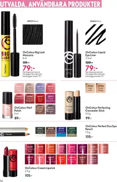 OnColour Big Lash Mascara, 8 ml mascara - Förhandsvisning av reklamblad från butik Oriflame aktuell från 08.10.2025 | Sida: 50 | Produkter: Concealer, Mascara