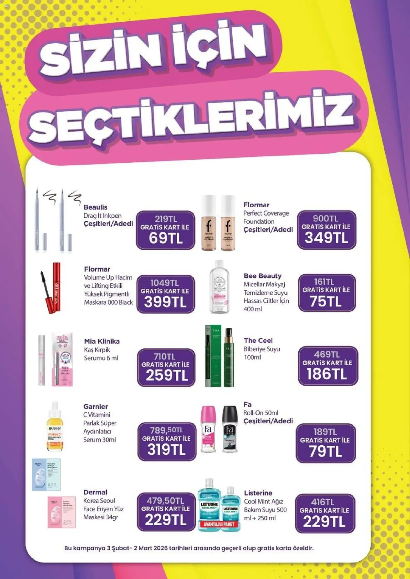 Gratis Katalog - 03.02.2026 tarihinden itibaren geçerlidir | Sayfa: 10 | Ürünler: Makyaj