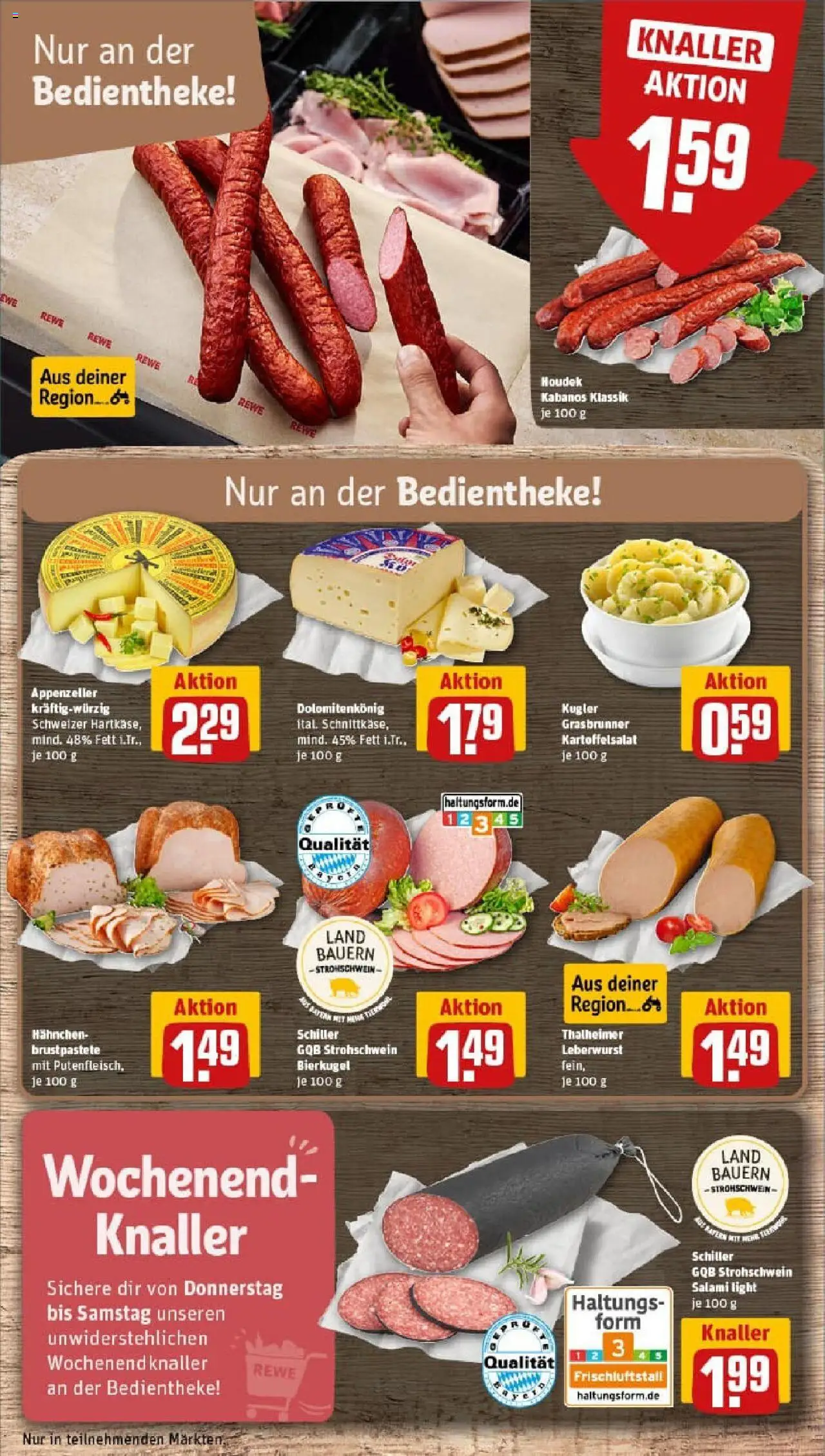Rewe prospekt Riedering	 – gültig ab 06.10.2025 | Seite: 9 | Produkte: Hahnchen, Salami