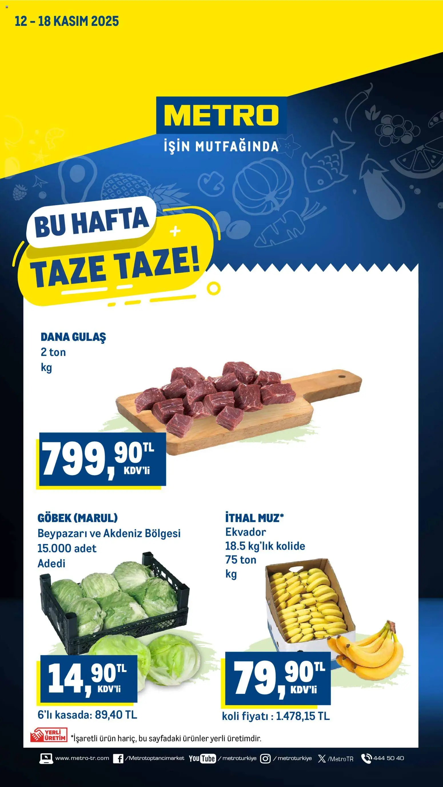 Metro Katalog - 12.11.2025 tarihinden itibaren geçerlidir | Sayfa: 1 | Ürünler: Marul