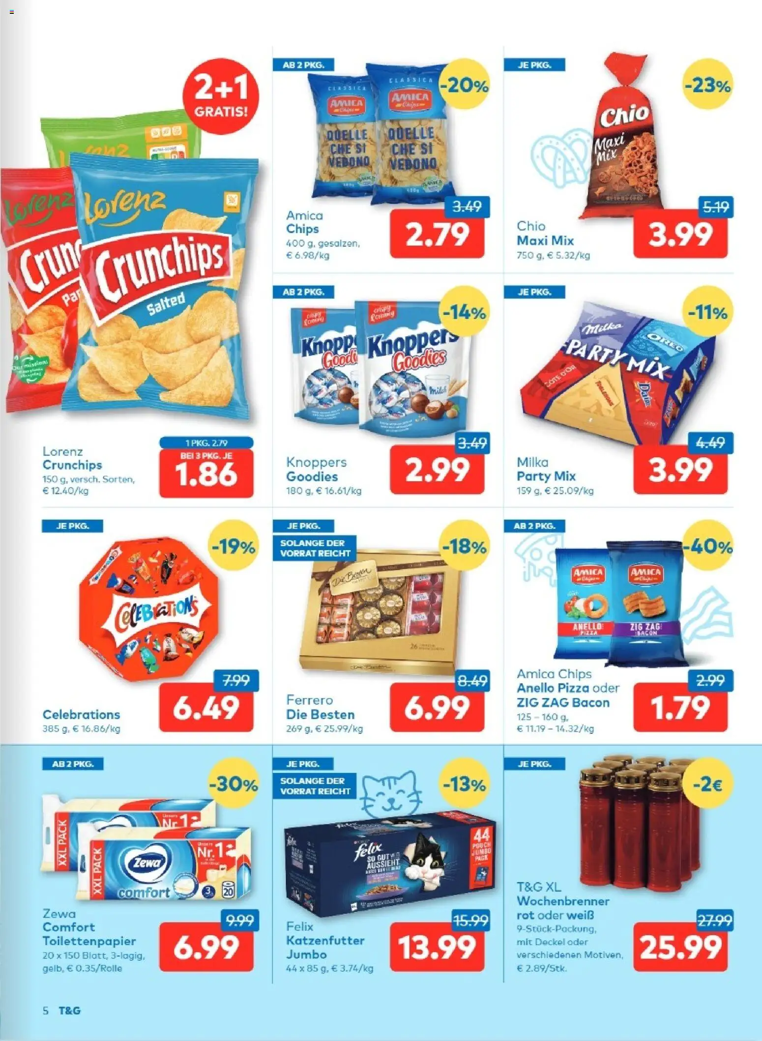 T&G  Salzburg gültig ab 18.12.2025 | Seite: 5 | Produkte: Chips, Pizza
