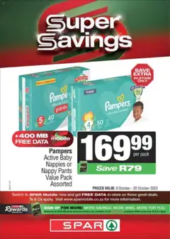 Spar specials catalogue – valid from 08.10.2025 | Page: 6 | Products: Data, Pants, Switch, Nappies