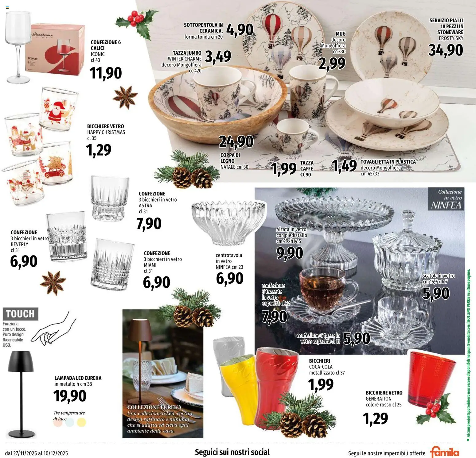Volantino Famila del 27.11.2025 | Pagina: 23 | Prodotti: Tè, Sottopentola, Scatola, Lampada