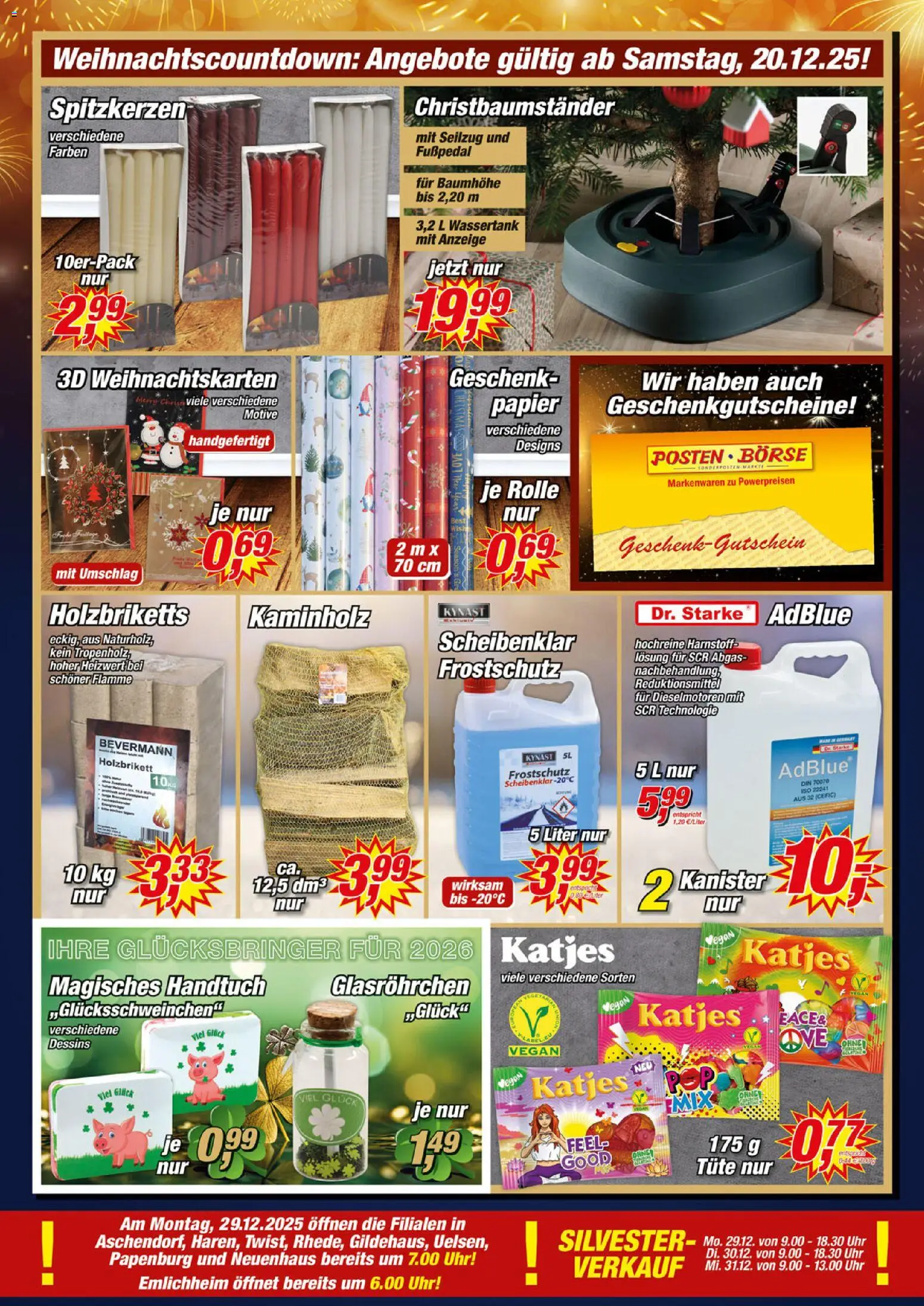Posten Börse Prospekt – gültig ab 20.12.2025 | Seite: 12 | Produkte: Katjes, Uhr