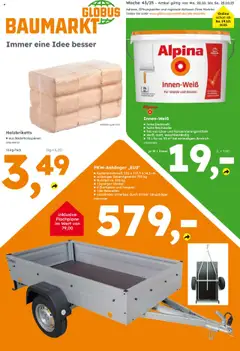 Globus Baumarkt prospekt Suhl ab 20.10.2025 gültig