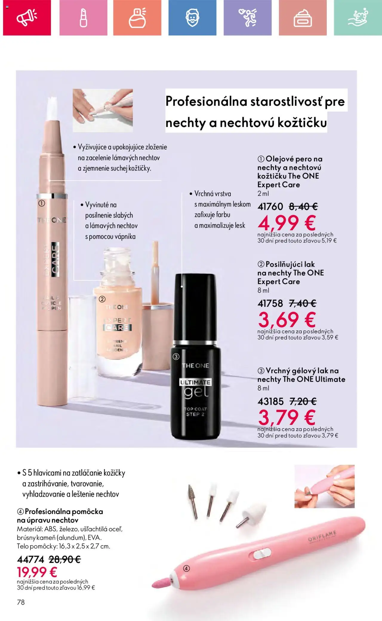 Katalóg Oriflame 9 2025 │ platný od 15.06.2025 | Strana: 78 | Produkty: Pero, Lak na nechty