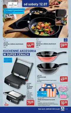 Aldi Gazetka od 07.07.2025 | Strona: 37 | Produkty: Torba, Panini, Torba termiczna, Patelnia wok