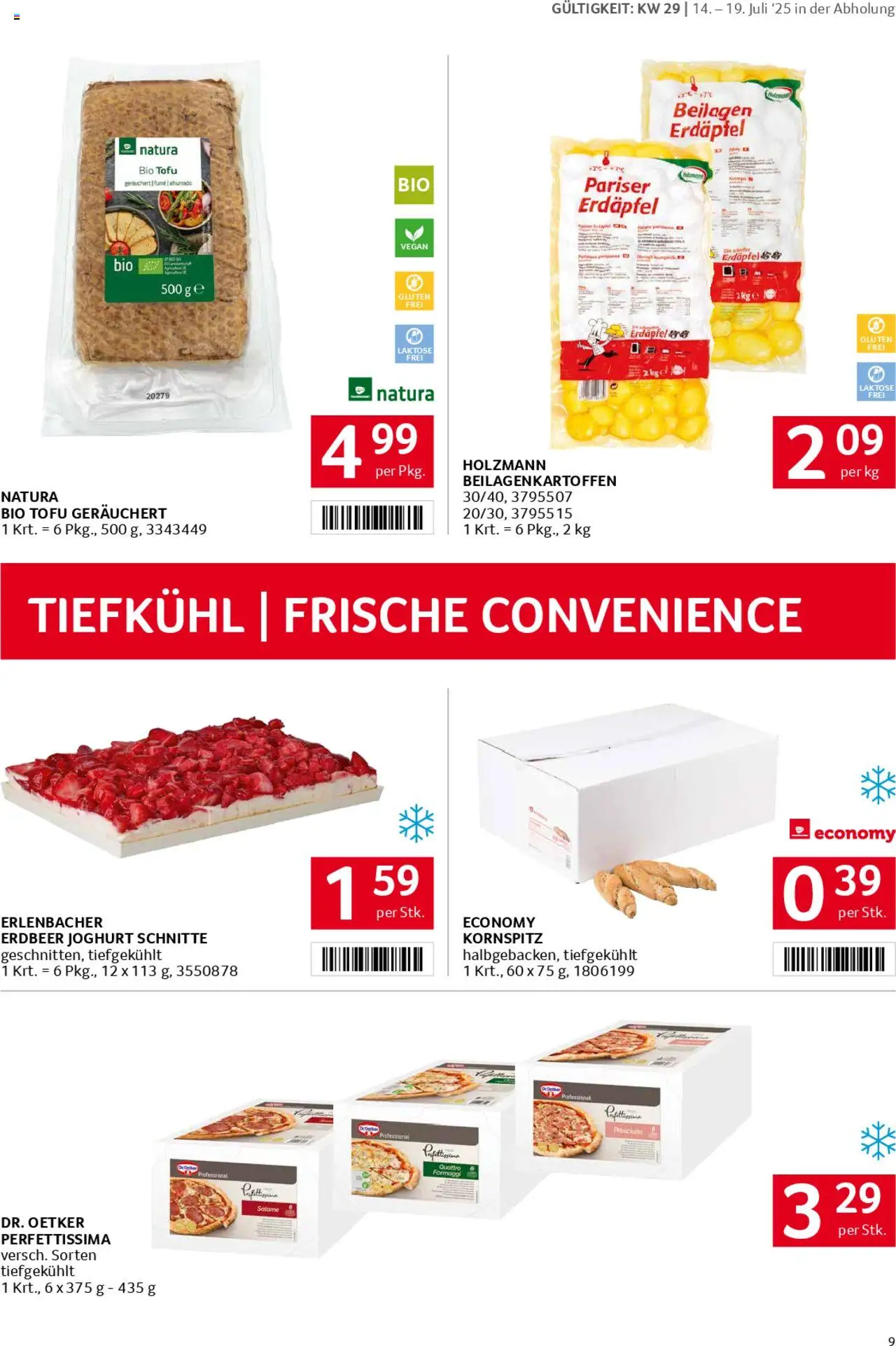 Transgourmet Flugblatt gültig ab 13.07.2025 | Seite: 9 | Produkte: Joghurt