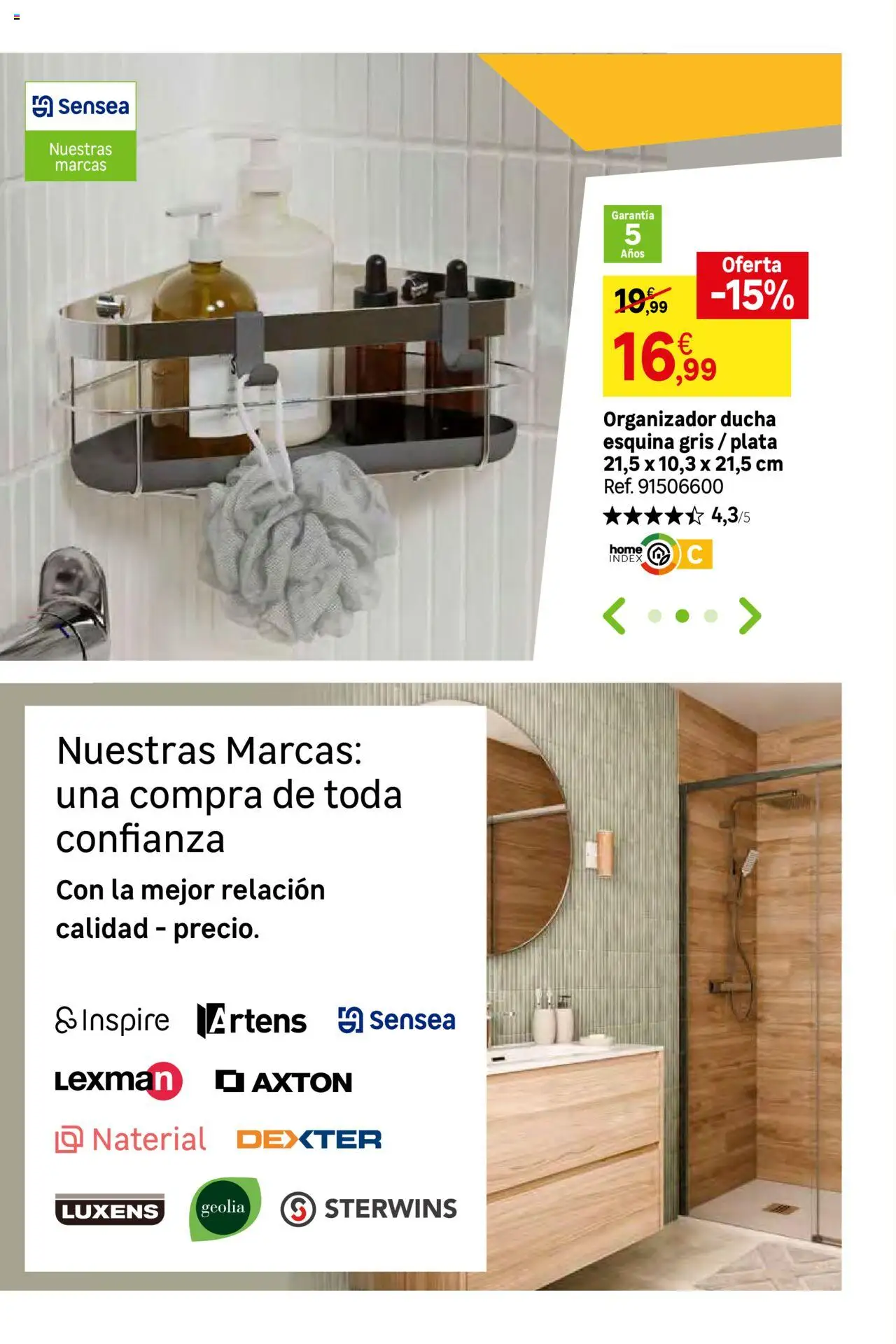 Leroy Merlin catálogo │ válido desde el 26.08.2025 | Página: 72 | Productos: Organizador, Ducha