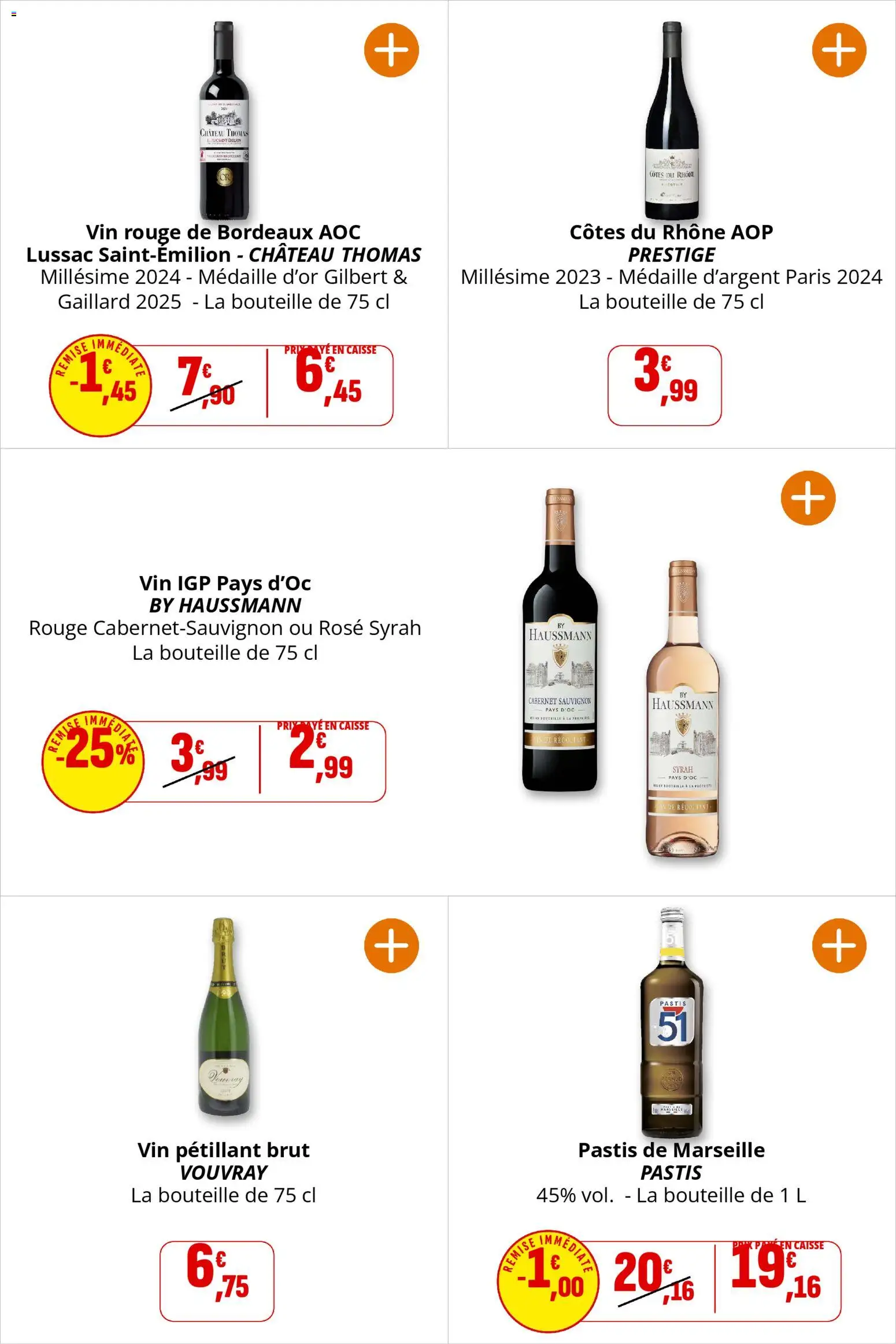 {H1} | Page: 38 | Produits: Pastis, Vin