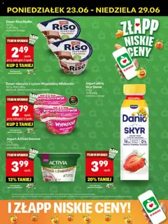 Delikatesy Centrum Gazetka - Sklepy Własne od 23.06.2025 | Strona: 41 | Produkty: Jogurt pitny, Kaszka manna, Jogurt, Skyr