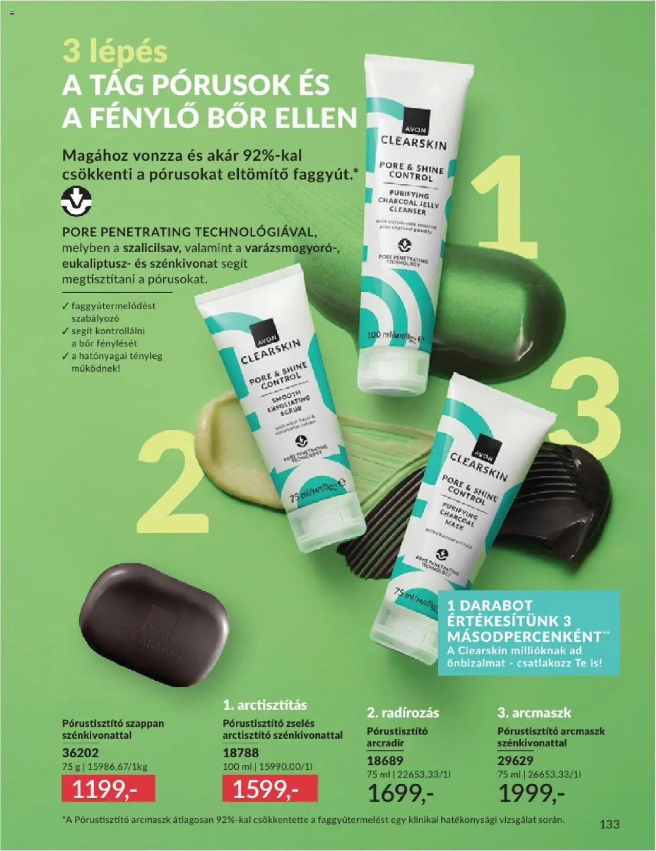 Avon akciós ujság - amely érvényes a következő dátumtól: 01.07.2025 | Oldal: 133 | Termékek: Bor, Szappan