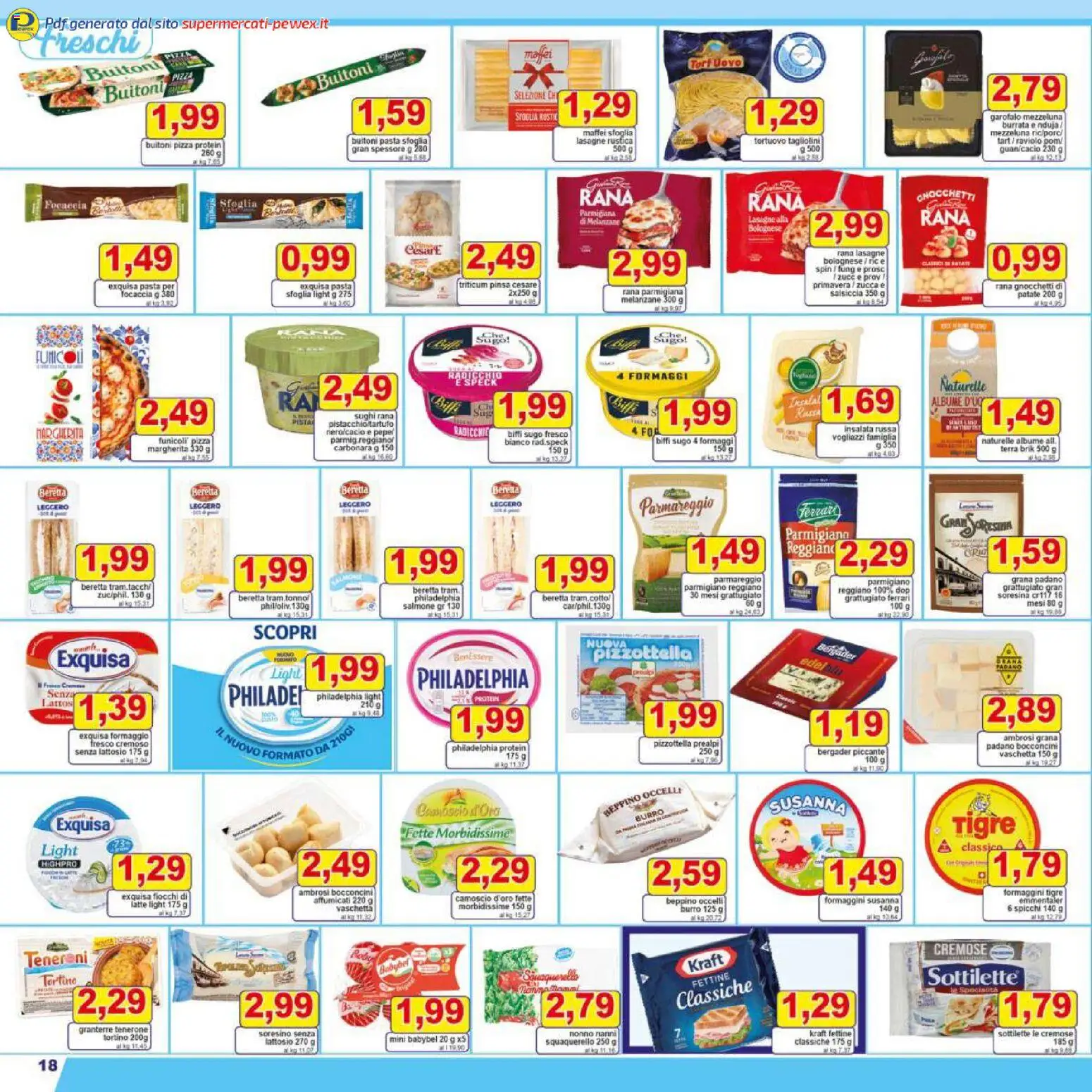 Volantino Pewex del 27.11.2025 | Pagina: 18 | Prodotti: Latte, Pasta, Tonno, Terra