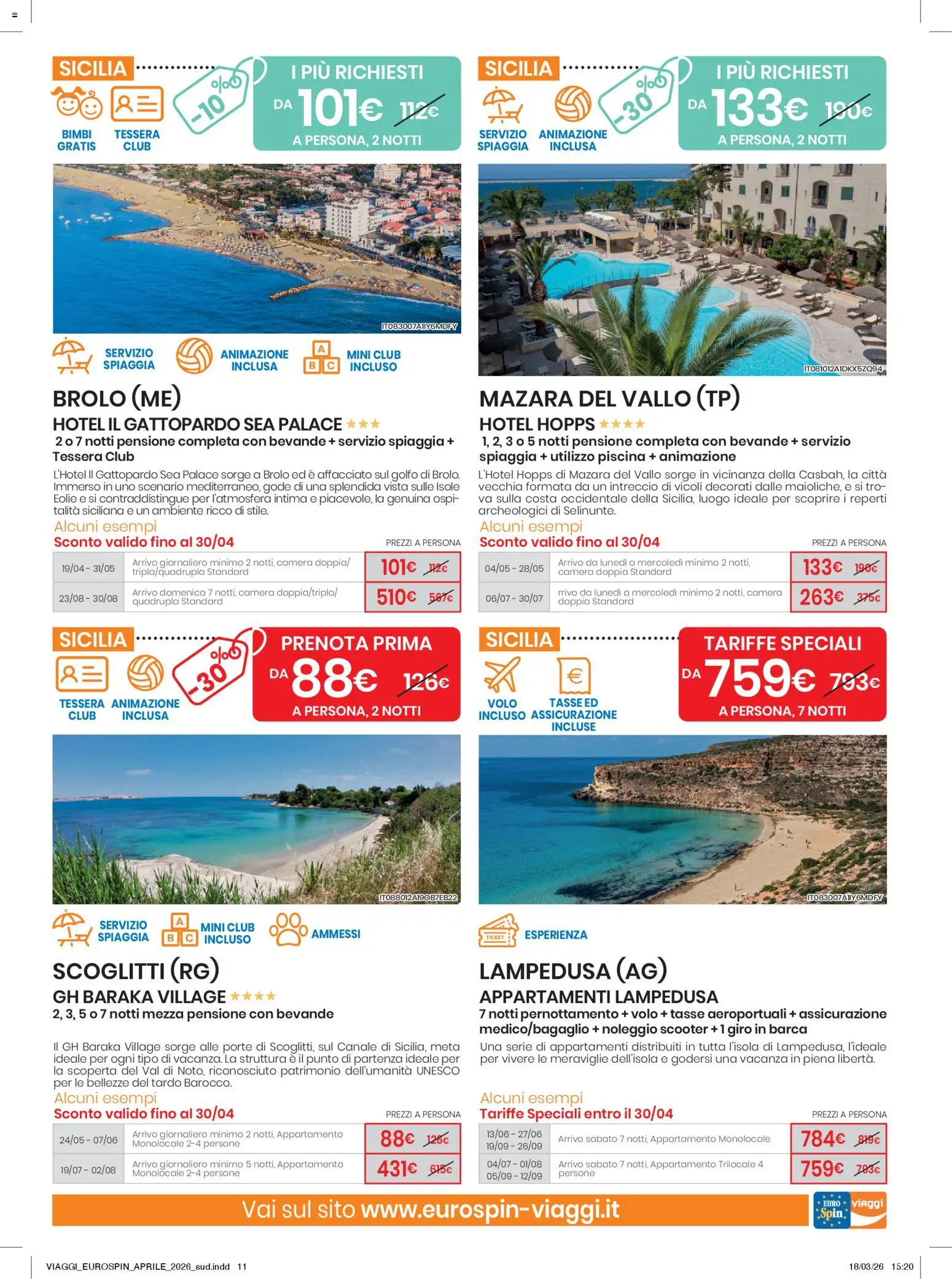 Volantino Eurospin del 02.04.2026 | Pagina: 11 | Prodotti: Piscina