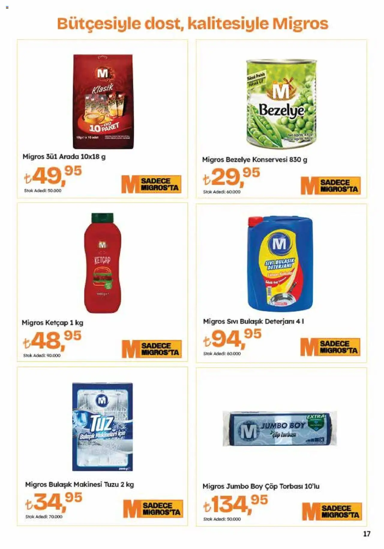 Migros Katalog - 5M Migroskop Dijital - 22.05.2025 tarihinden itibaren geçerlidir | Sayfa: 17 | Ürünler: Çöp torbası, Deterjan, Bulaşık deterjanı, Ketçap