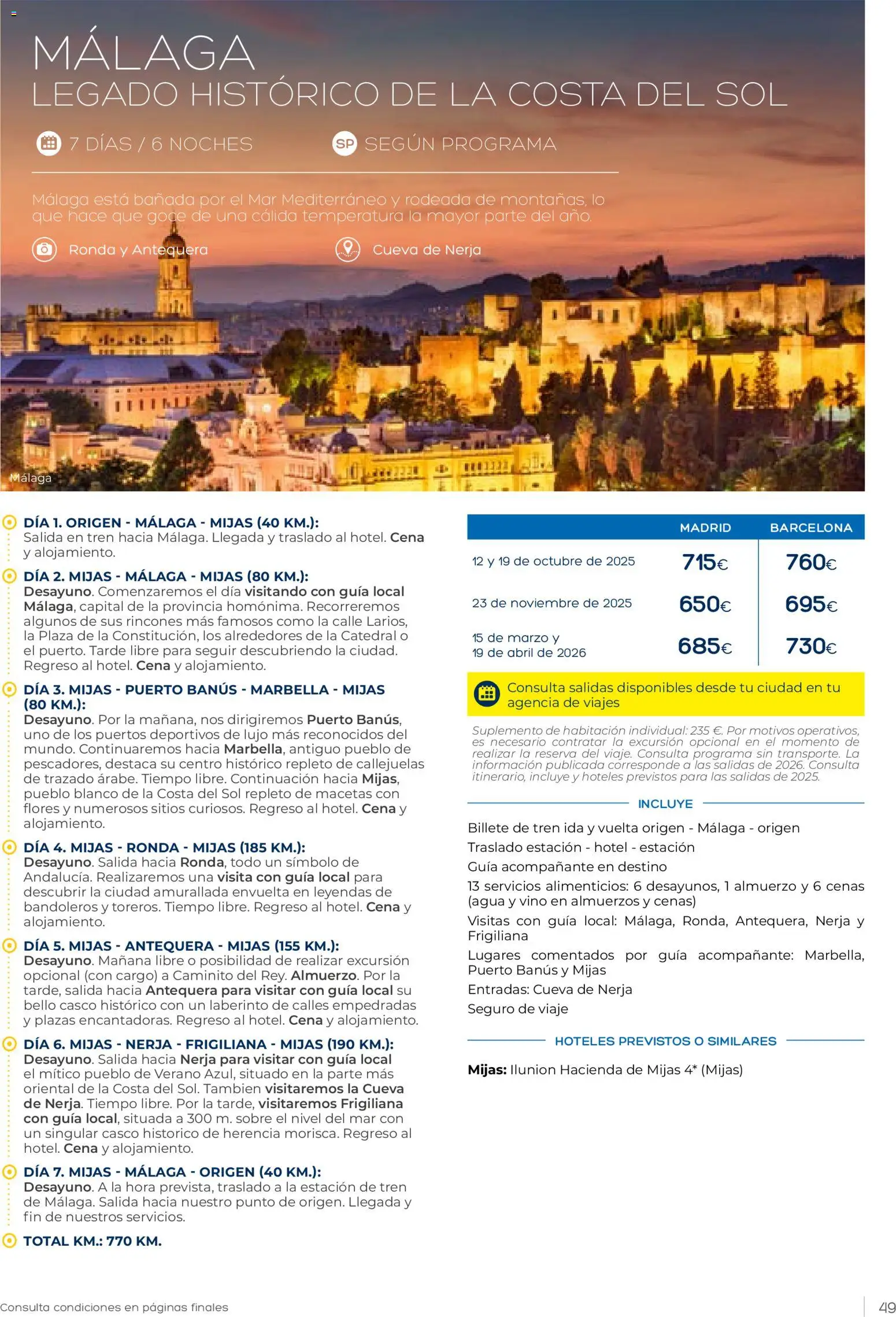 Viajes El Corte Inglés Vacaciones Económicas │ válido desde el 22.10.2025 | Página: 49 | Productos: Vino