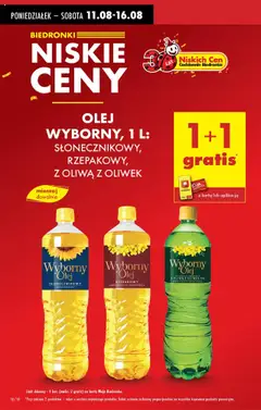 Biedronka gazetka od 11.08.2025 | Strona: 12 | Produkty: Karta, Olej słonecznikowy, Oliwa z oliwek, Olej