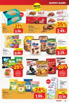 Katalog Plodine - Pregled kataloga iz trgovine Plodine, vrijedi od 01.10.2025 | Stranica: 29 | Proizvodi: Lino Lada, Čokolada, Keks, Voće