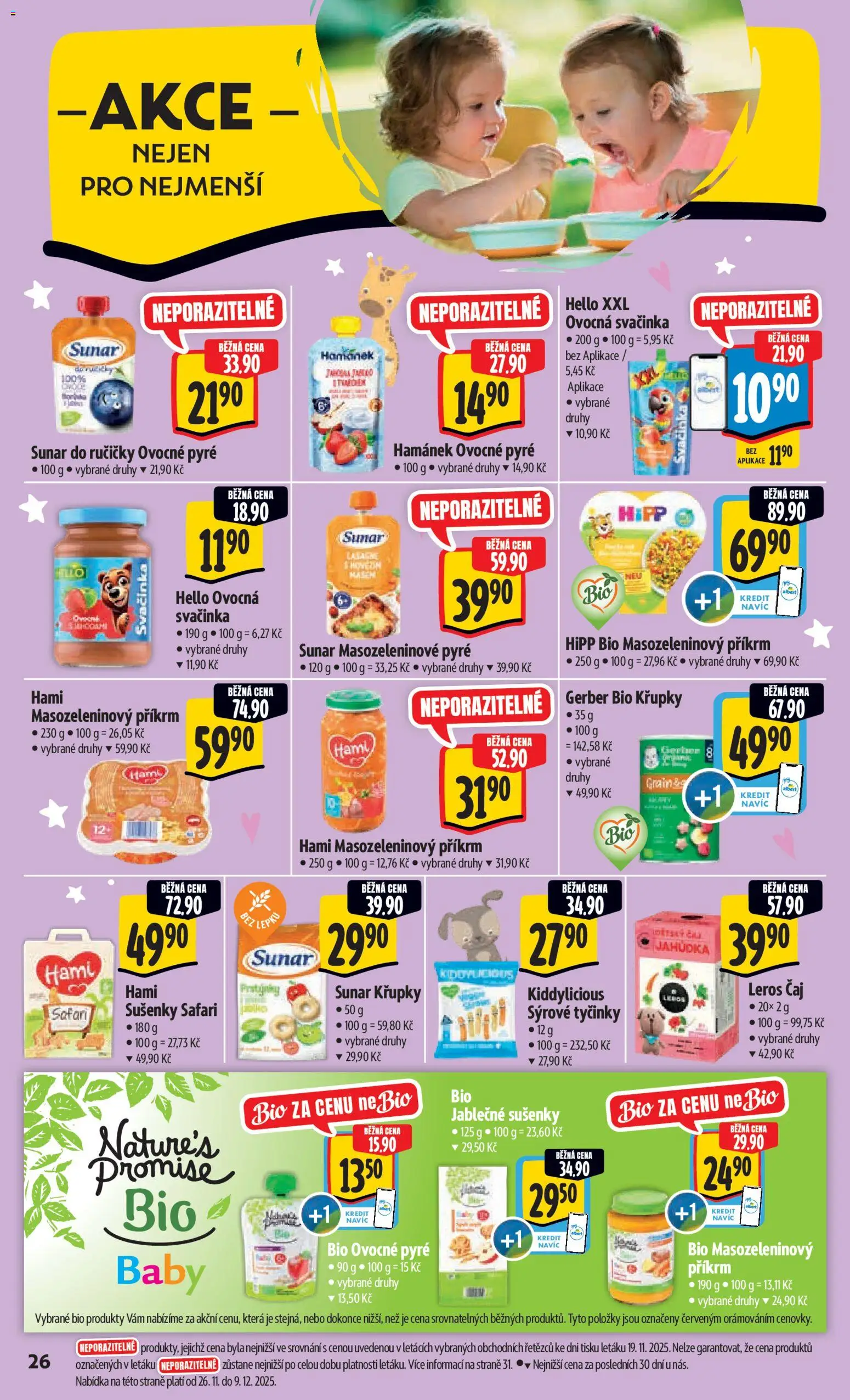 Albert leták - Hypermarket od 26.11.2025 | Strana: 36 | Produkty: Čaj, Lasagne, Hami, Sušenky