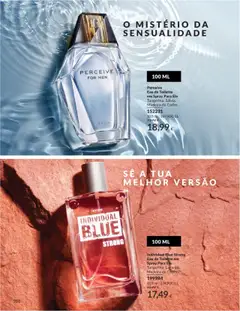 Perceive Eau de Toilette em Spray Para Ele, Tangerina. Sálvia. Madeira de Cedro. 100 ml │ válido de 01.08.2025 | Página: 108 | Produtos: Eau de toilette