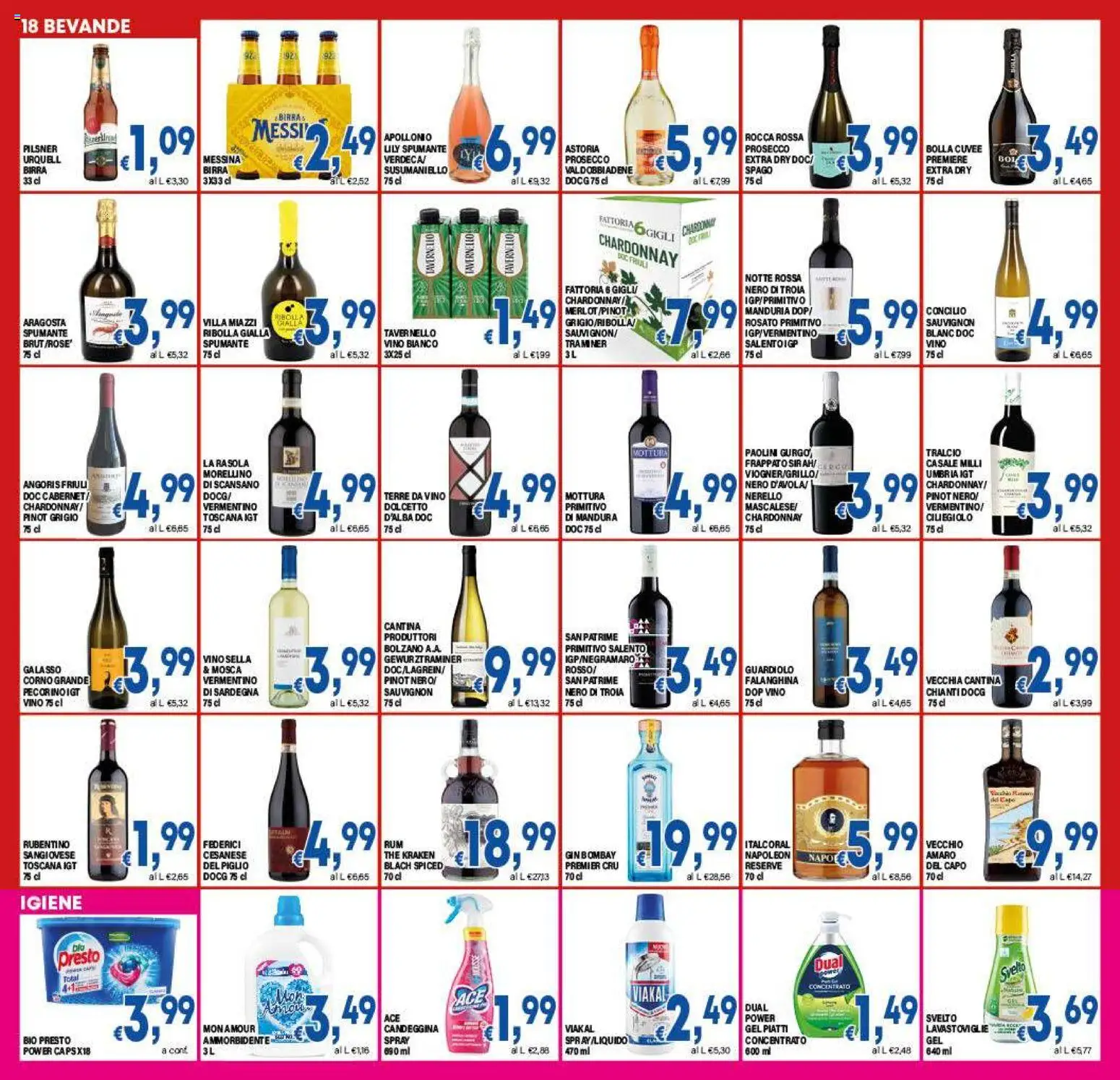 Volantino DEM del 26.01.2026 | Pagina: 18 | Prodotti: Birra, Candeggina, The, Amaro