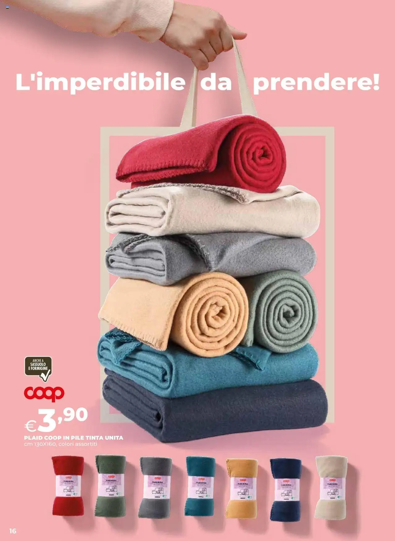 Volantino Ipercoop del 08.10.2025 | Pagina: 16 | Prodotti: Pile, Plaid