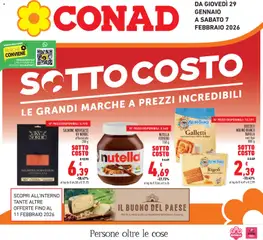 Anteprima del volantino Conad Piemonte catalogo valido a partire dal 29.01.2026