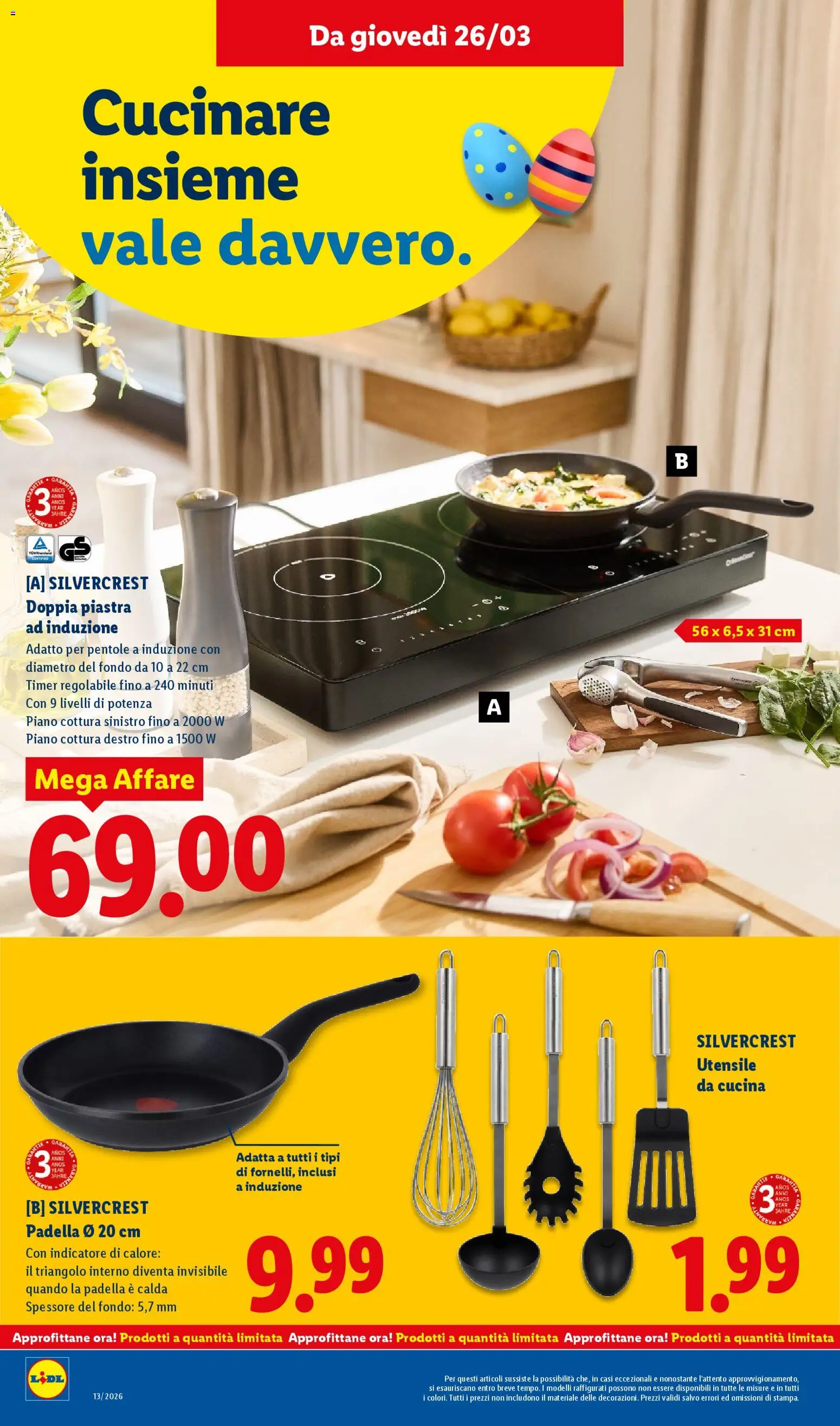 Volantino Lidl del 23.03.2026 | Pagina: 40 | Prodotti: Piano cottura, Padella