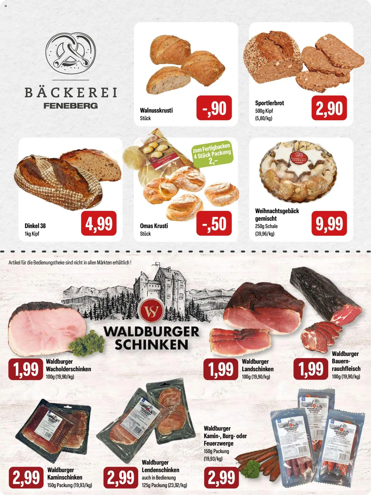 Feneberg Angebote – gültig ab 20.11.2025 | Seite: 4 | Produkte: Bäckerei, Schinken