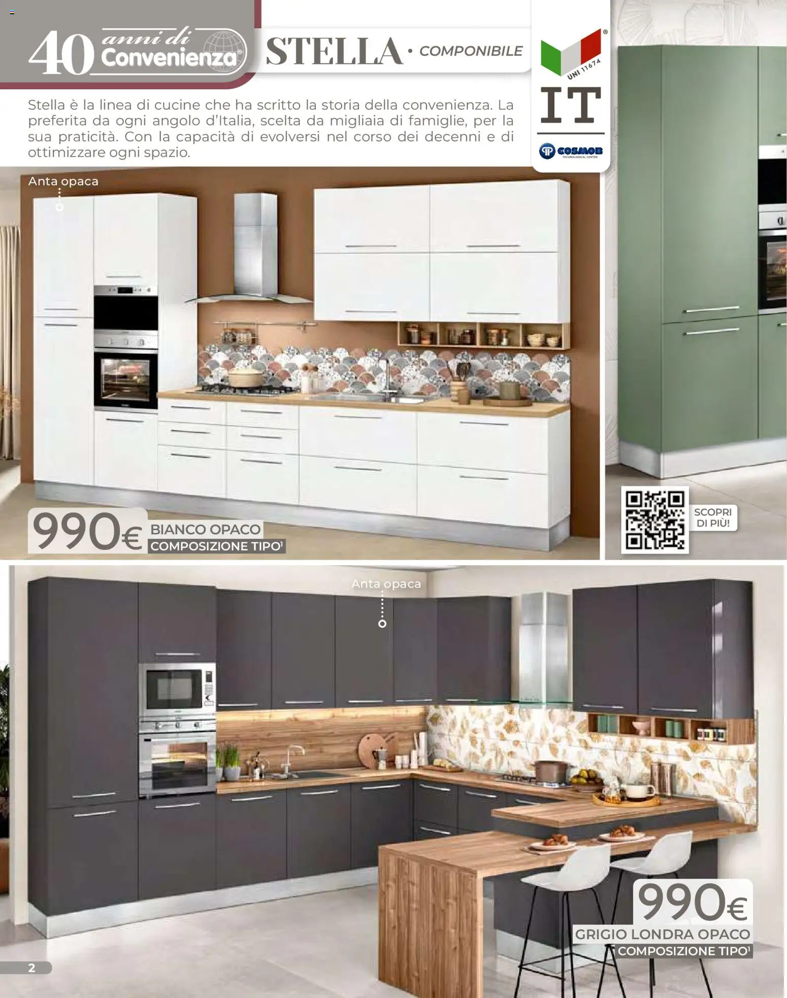 Volantino Mondo Convenienza del 01.01.2026 | Pagina: 4 | Prodotti: Cucine