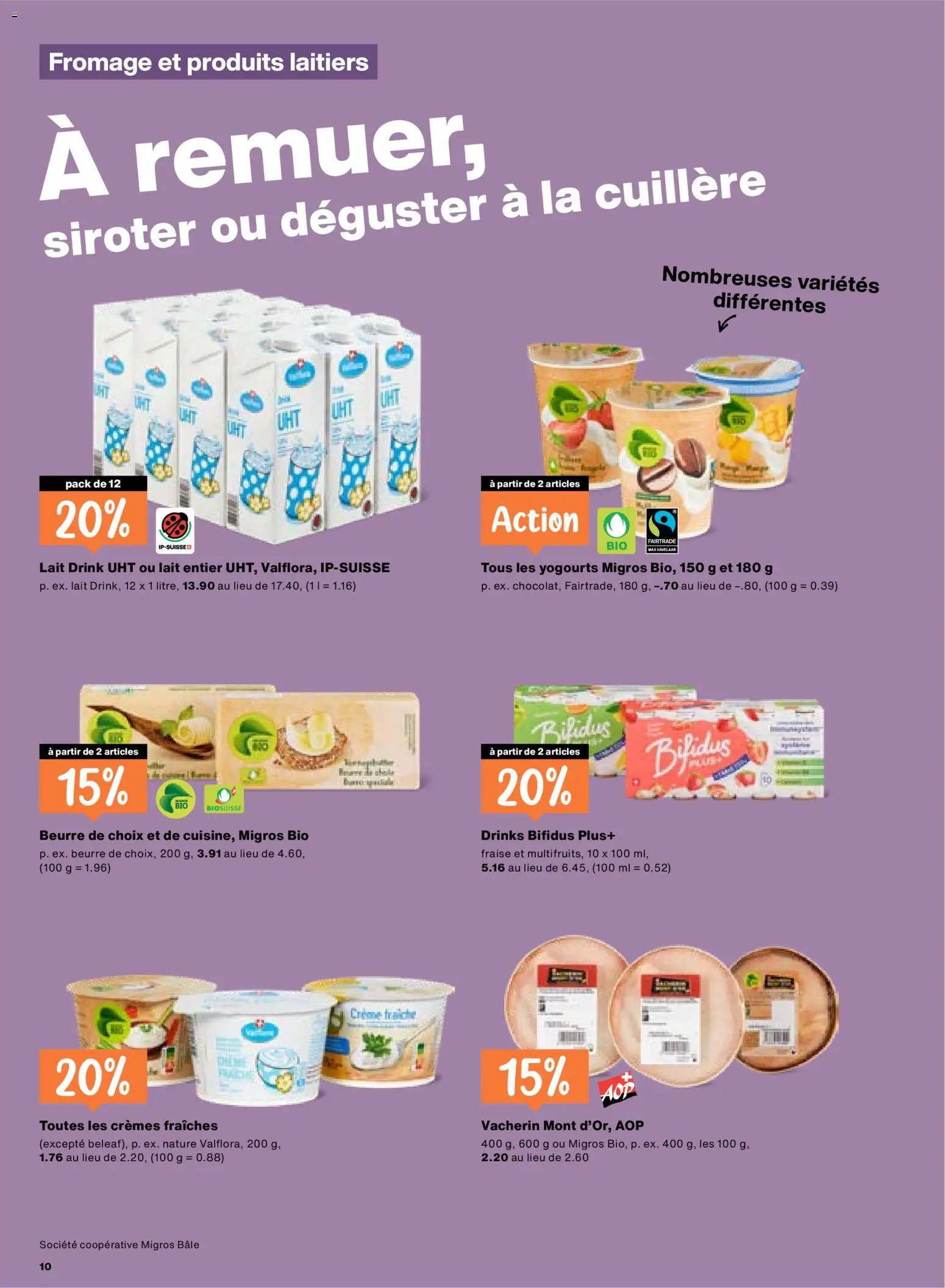 Migros Aktionen FR – gültig ab 26.02.2026 | Seite: 10 | Produkte: Butter, Creme