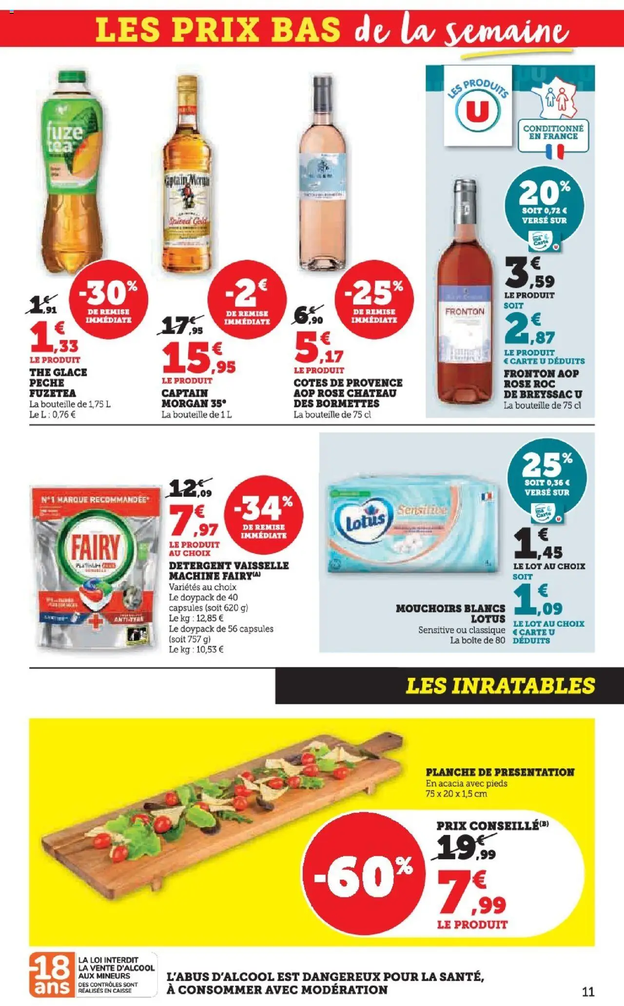  | Page: 11 | Produits: Pêche, Fairy, Détergent, Thé