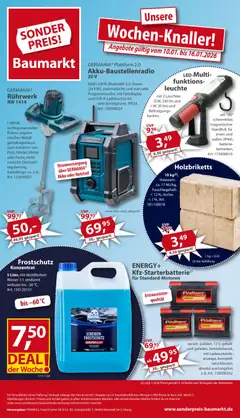 Sonderpreis Baumarkt Prospekt 	 ab 10.01.2026 gültig