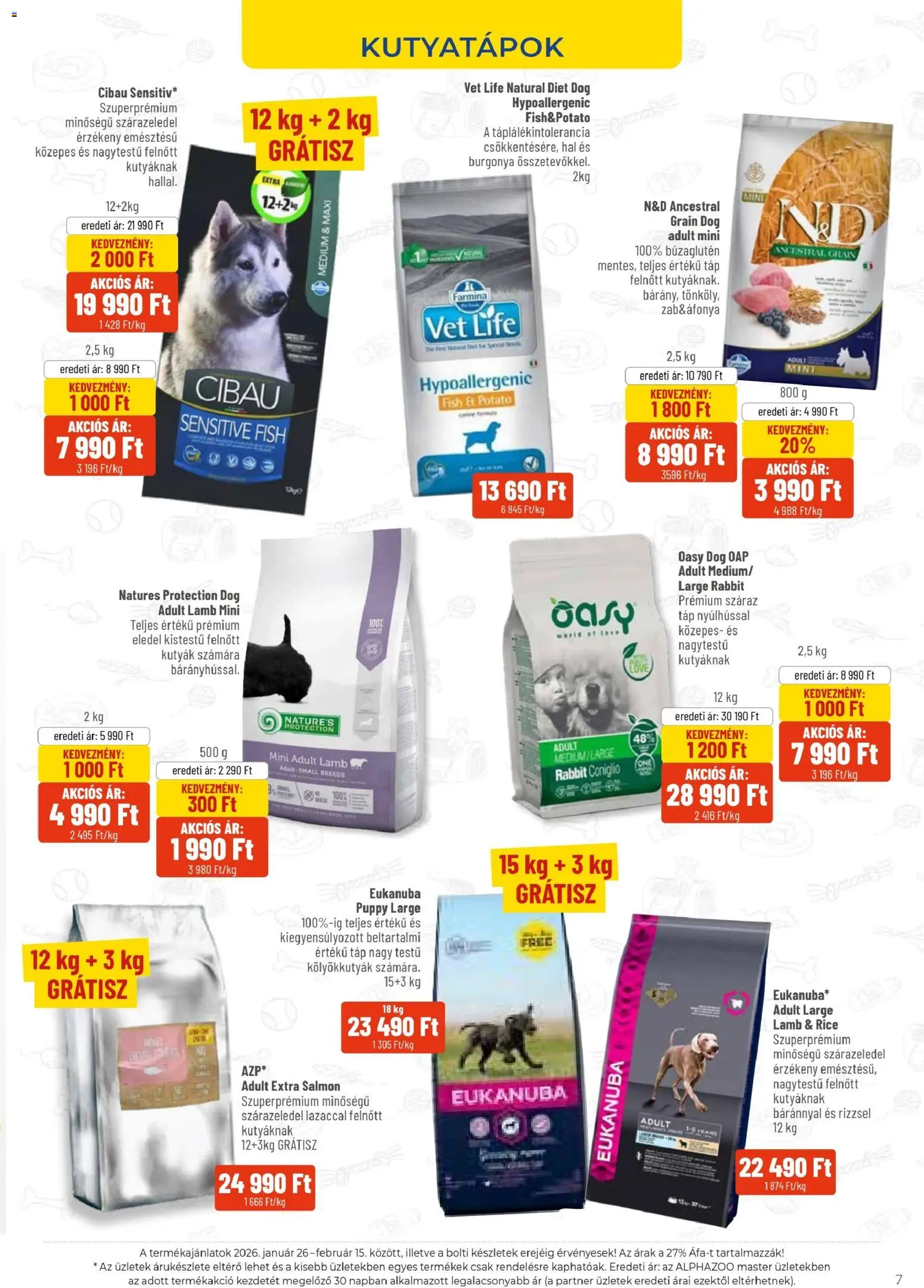 AlphaZoo akciós ujság - amely érvényes a következő dátumtól: 26.01.2026 | Oldal: 7 | Termékek: Burgonya, Hal