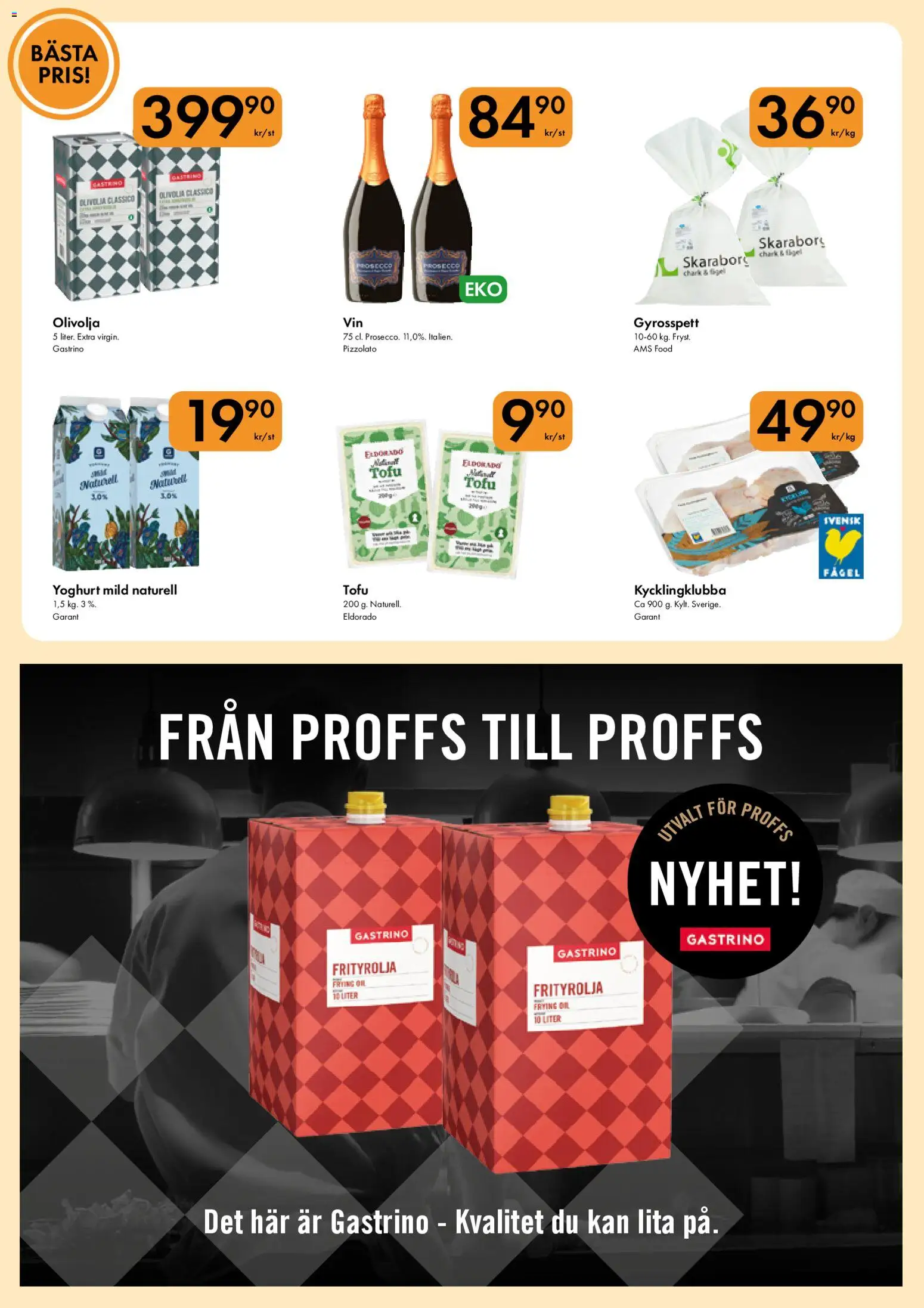 Hypermarkety reklamblad aktuell från 20.04.2026 | Sida: 6 | Produkter: Kycklingklubba, Olivolja, Yoghurt