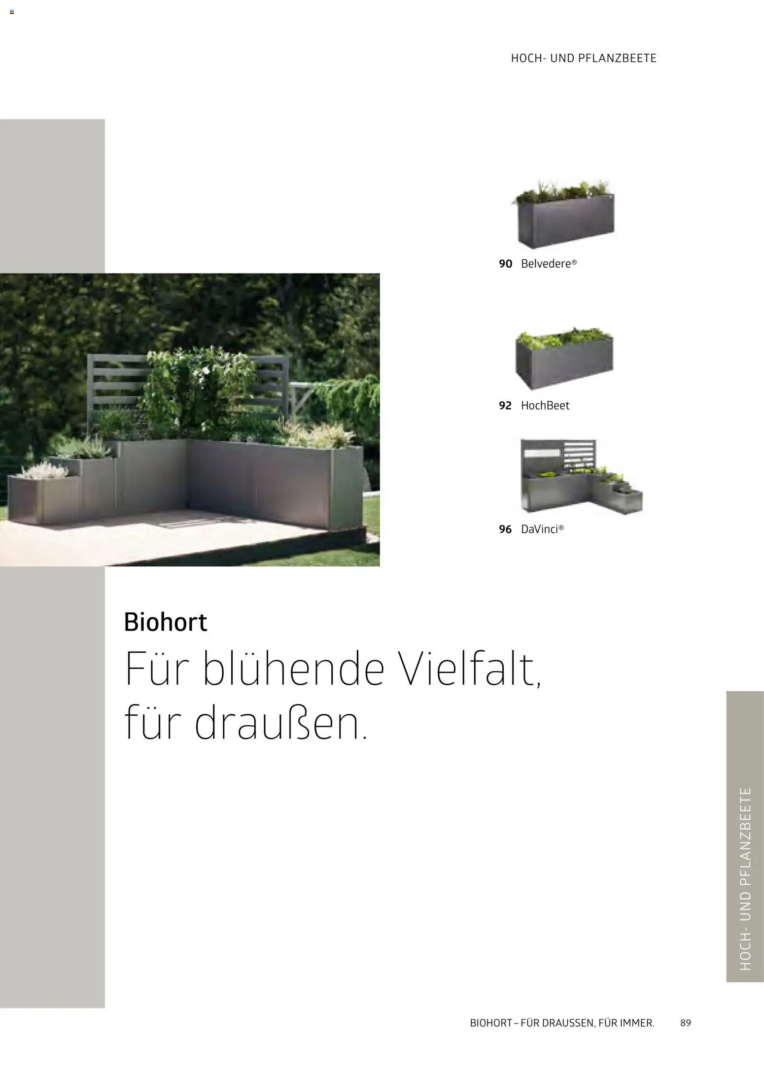 Dehner Biohort – Metall für Garten & Terrasse – gültig ab 01.01.2026 | Seite: 89 | Produkte: Hochbeet