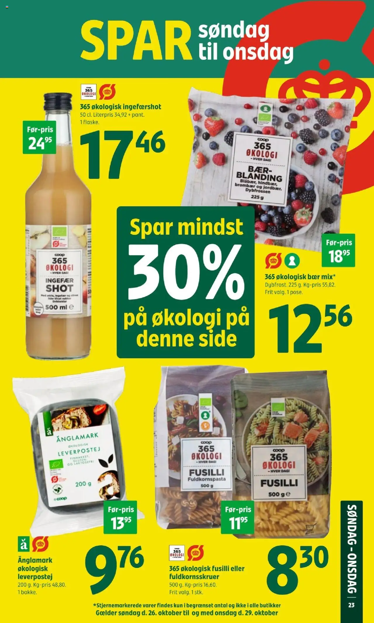 Coop 365 tilbudsavis – gyldig fra 23.10.2025 | Side: 8 | Produkter: Paté, Ingefær, Pasta, Ingefærshot