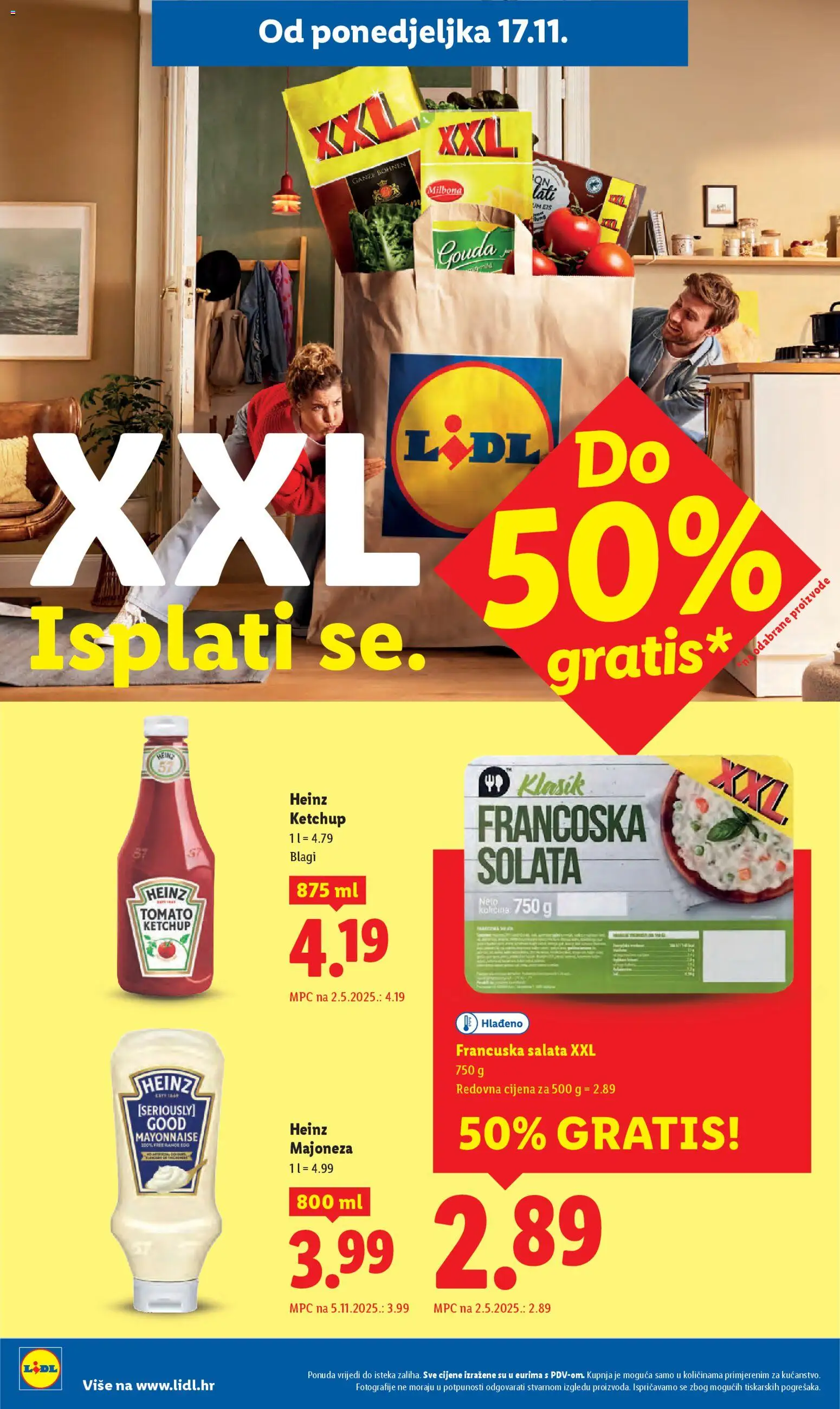 Lidl katalog | vrijedi od 17.11.2025 | Stranica: 8 | Proizvodi: Salata, Majoneza, Gouda