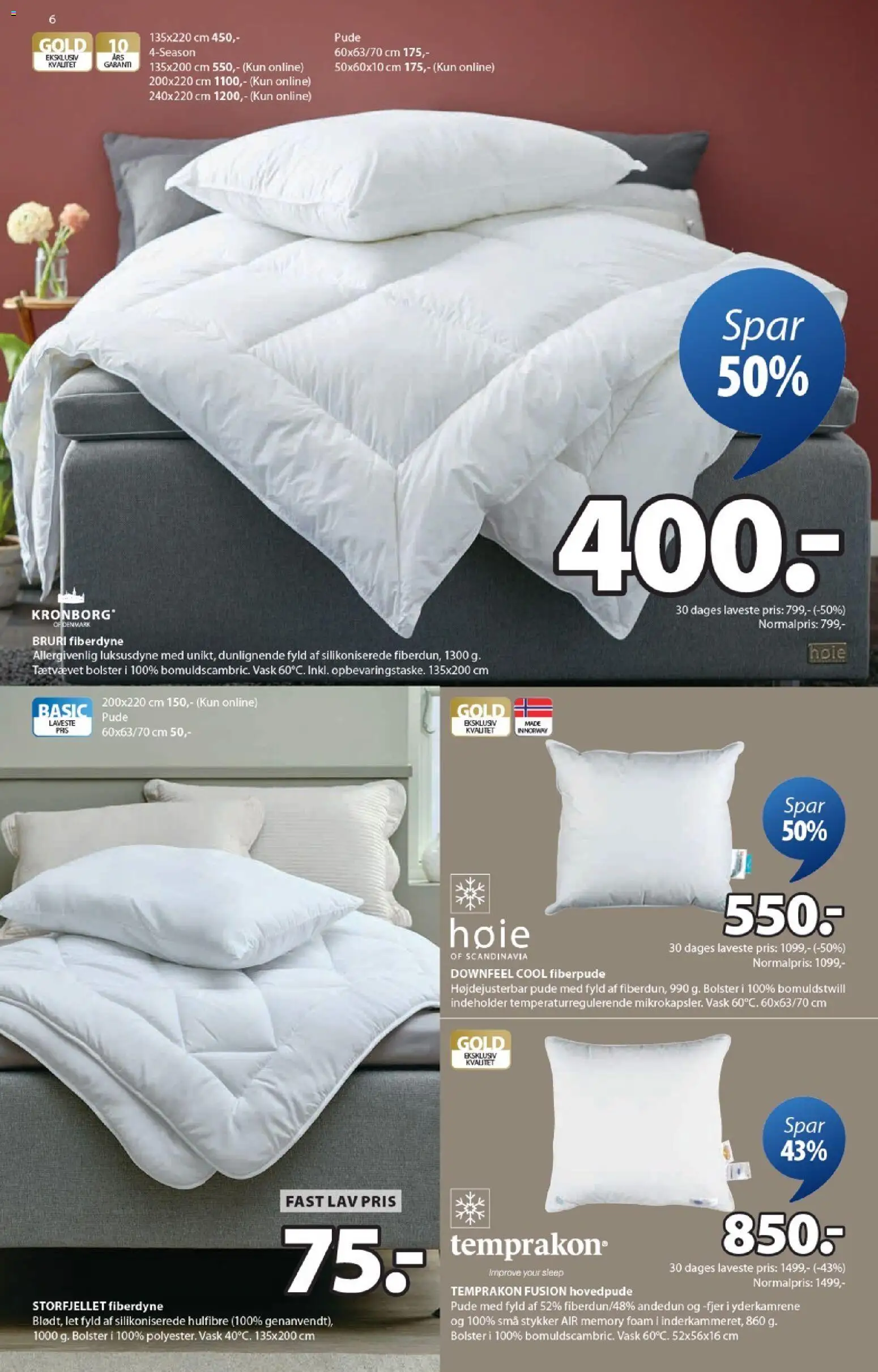 JYSK tilbudsavis – gyldig fra 30.01.2026 | Side: 6 | Produkter: Pude
