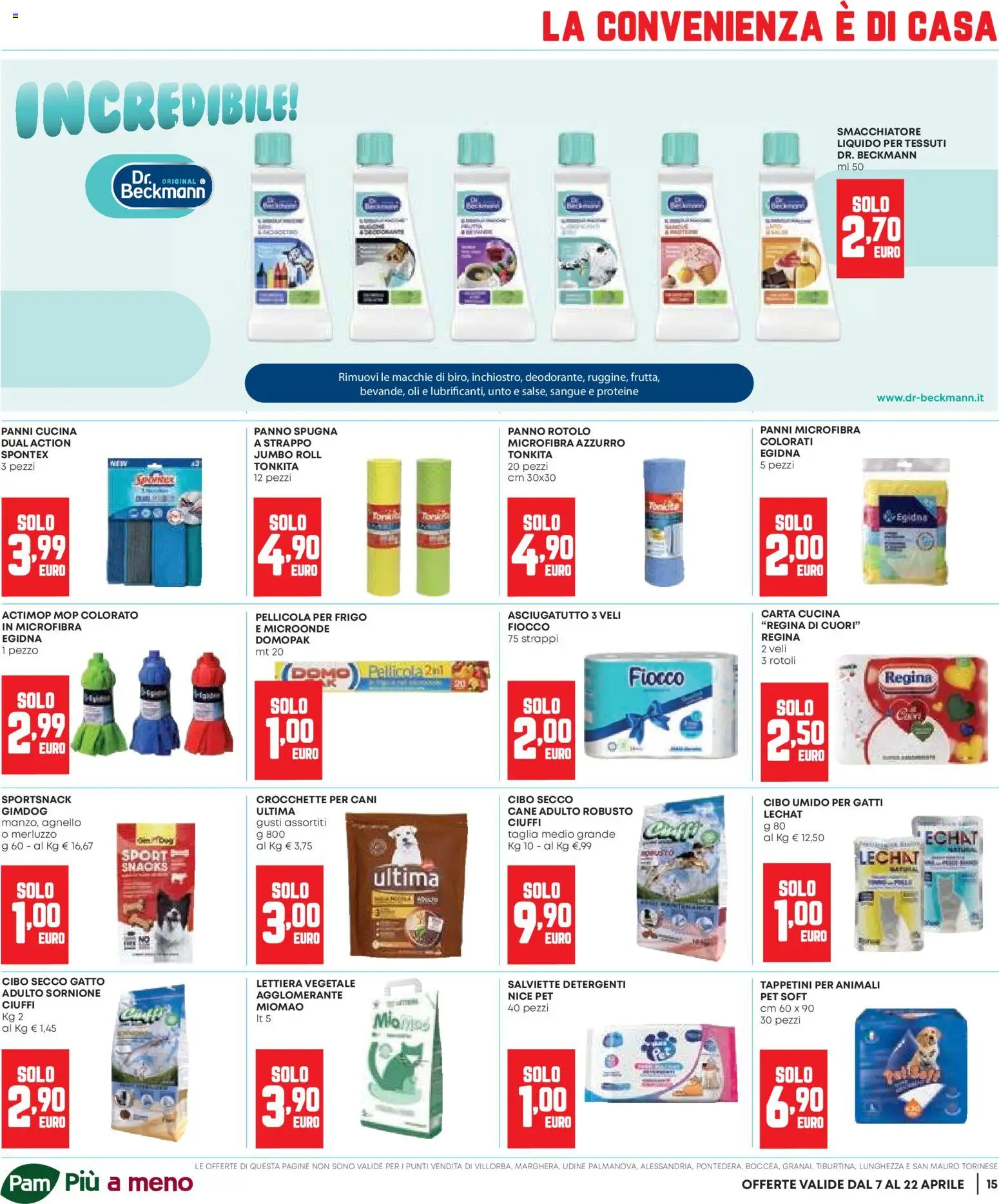 Volantino Panorama del 07.04.2026 | Pagina: 15 | Prodotti: Spugna, Microonde, Asciugatutto, Agnello