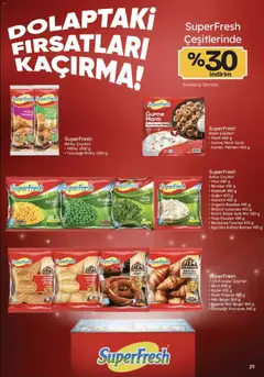 08.01.2026 tarihinden itibaren geçerli olan Migros kataloğu önizlemesi | Sayfa: 29 | Ürünler: Süt, Ispanak, Soğan, Bamya